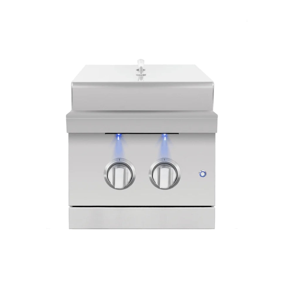 American Made Grills Encore Double Side Burner with Lid