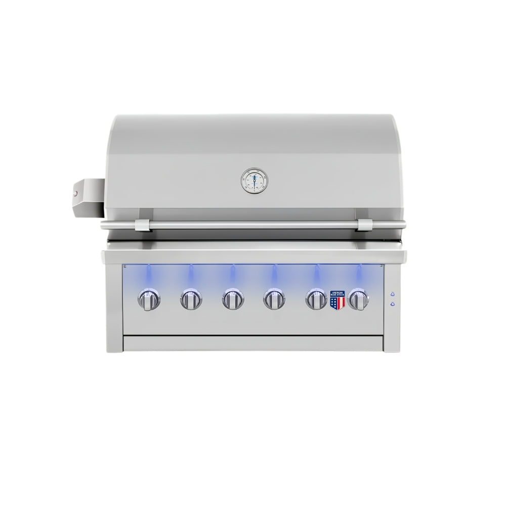 American Made Grills Ovation Hybrid 42-Inch Built-In Multi-Fuel Outdoor Grill