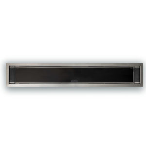 Black Bromic Platinum Smart Heat Electric Heater Flush Mounted Installation - installation view