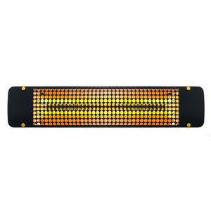 Eurofase 39-Inch Black Infrared Electric Heater with admiral decor plate