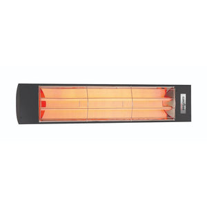 Eurofase 39-Inch Dual Element Black Infrared Electric Heater - angle view