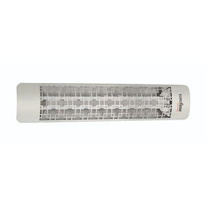 Eurofase 39-Inch Stainless Steel Infrared Electric Heater with brix decor plate - angle view