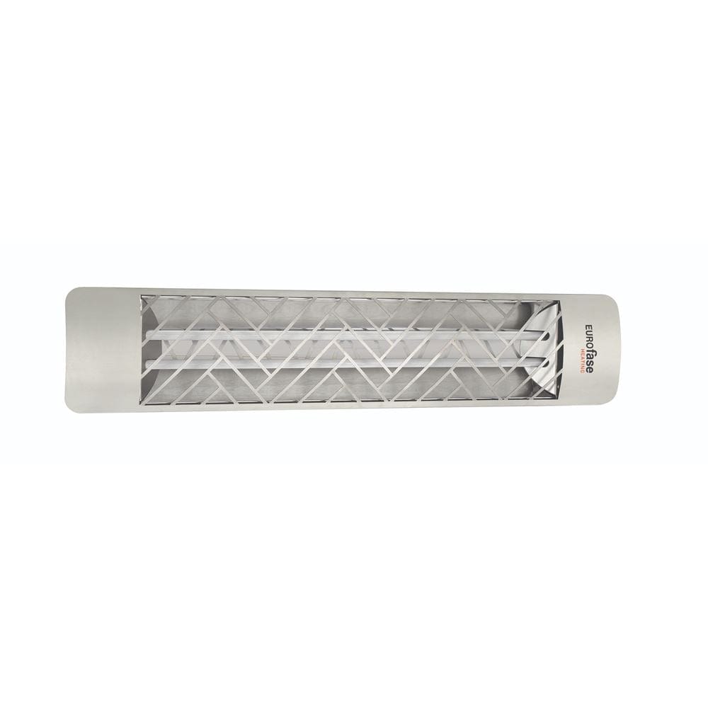Eurofase 39-Inch Stainless Steel Infrared Electric Heater with chevron decorative plate