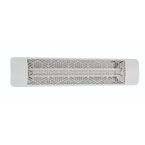 Eurofase 39-Inch White Infrared Electric Heater with mason decor plate