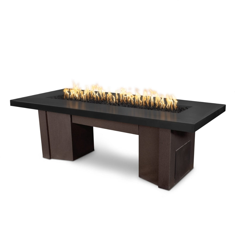 Top Fires Alameda 72-Inch GFRC Concrete Top Gas Fire Table