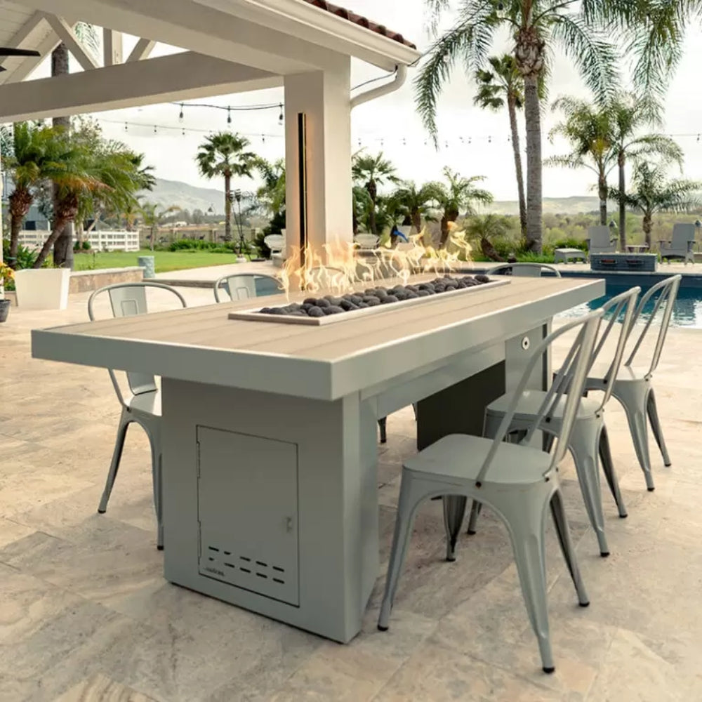 Top Fires Alameda Wooden Fire Table Outdoor