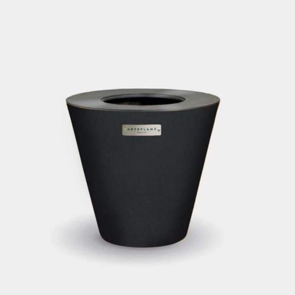 Arteflame One Series 20" Corten Steel Fire Pit in Matte Black