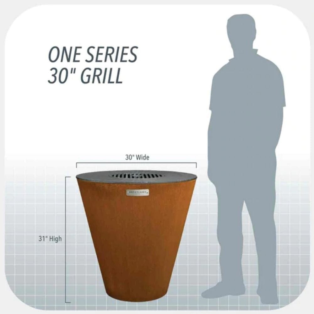 arteflame one series 30" grill dimensions