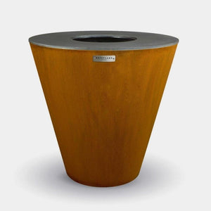 Arteflame One Series 40" Corten Steel Fire Pit with Cooktop