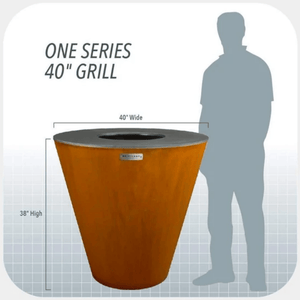 arteflame one series 40" grill dimensions