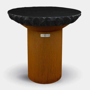 Vinyl Outdoor Cover on an Arteflame Fire Pit with Cooktop
