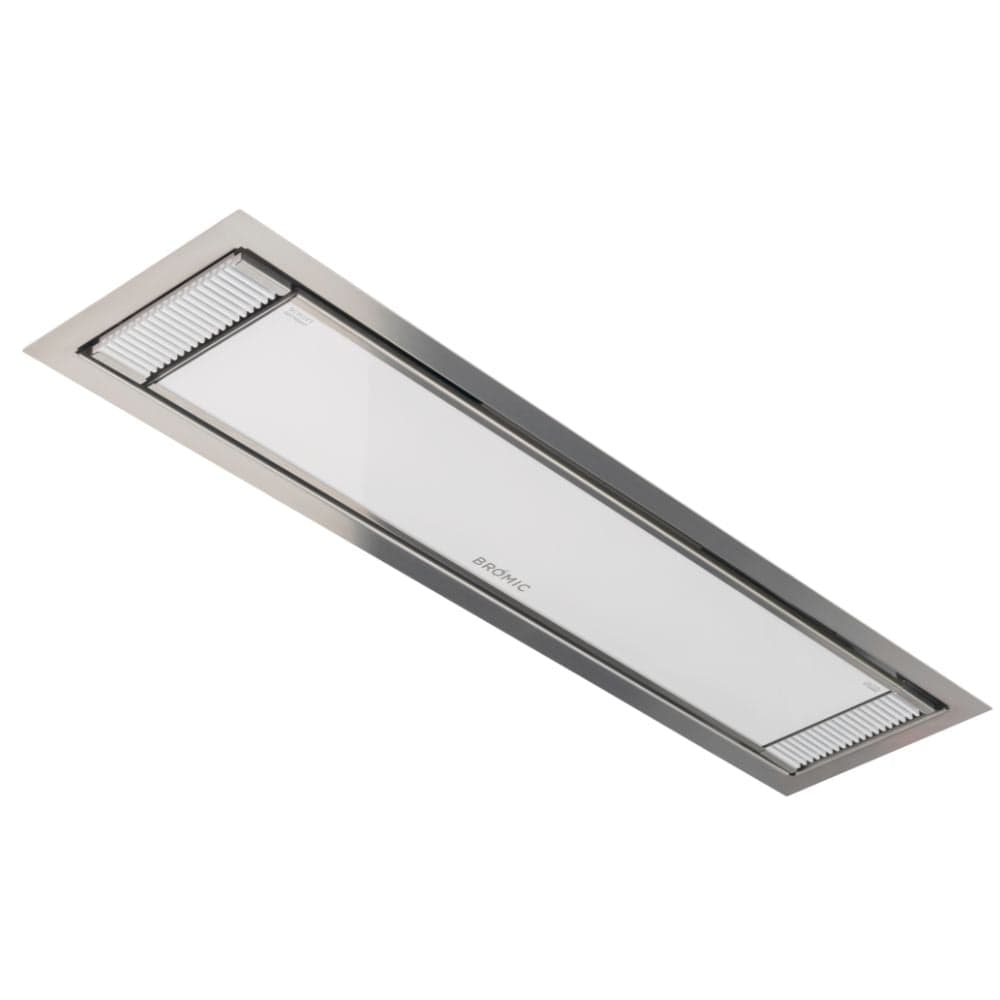 White Bromic Platinum Smart Heat Electric Heater Flush Mounted Installation