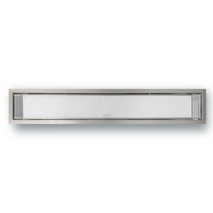 White Bromic Platinum Smart Heat Electric Heater Flush Mounted Installation - detail view