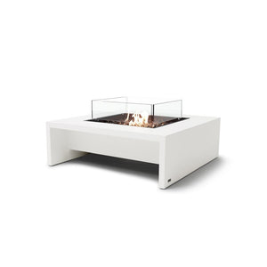 EcoSmart Fire Mojito 40-Inch Square Fire Pit Table in Bone with Fire Screen