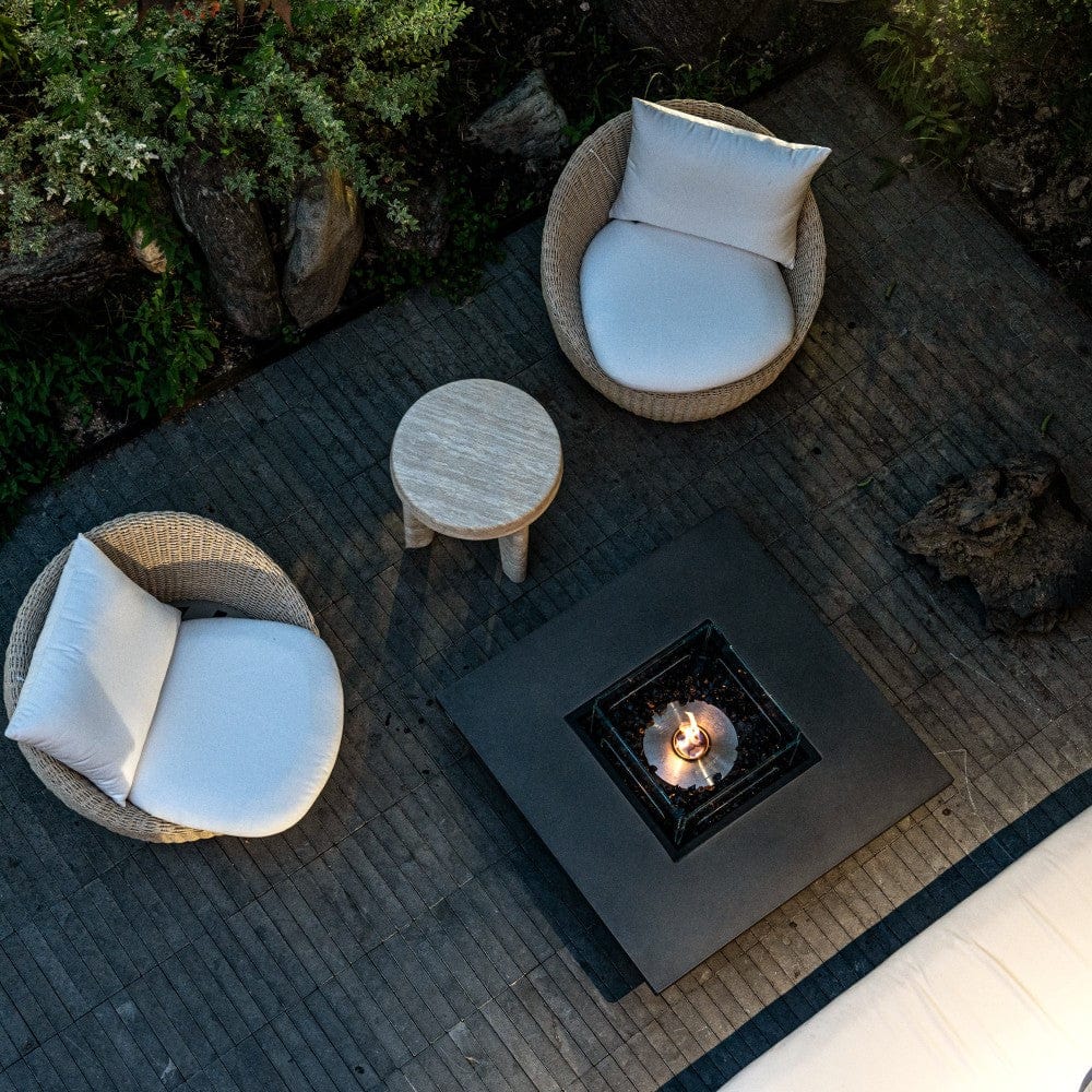 EcoSmart Fire Vertigo 40-Inch Square Fire Pit Table at Outdoor Patio