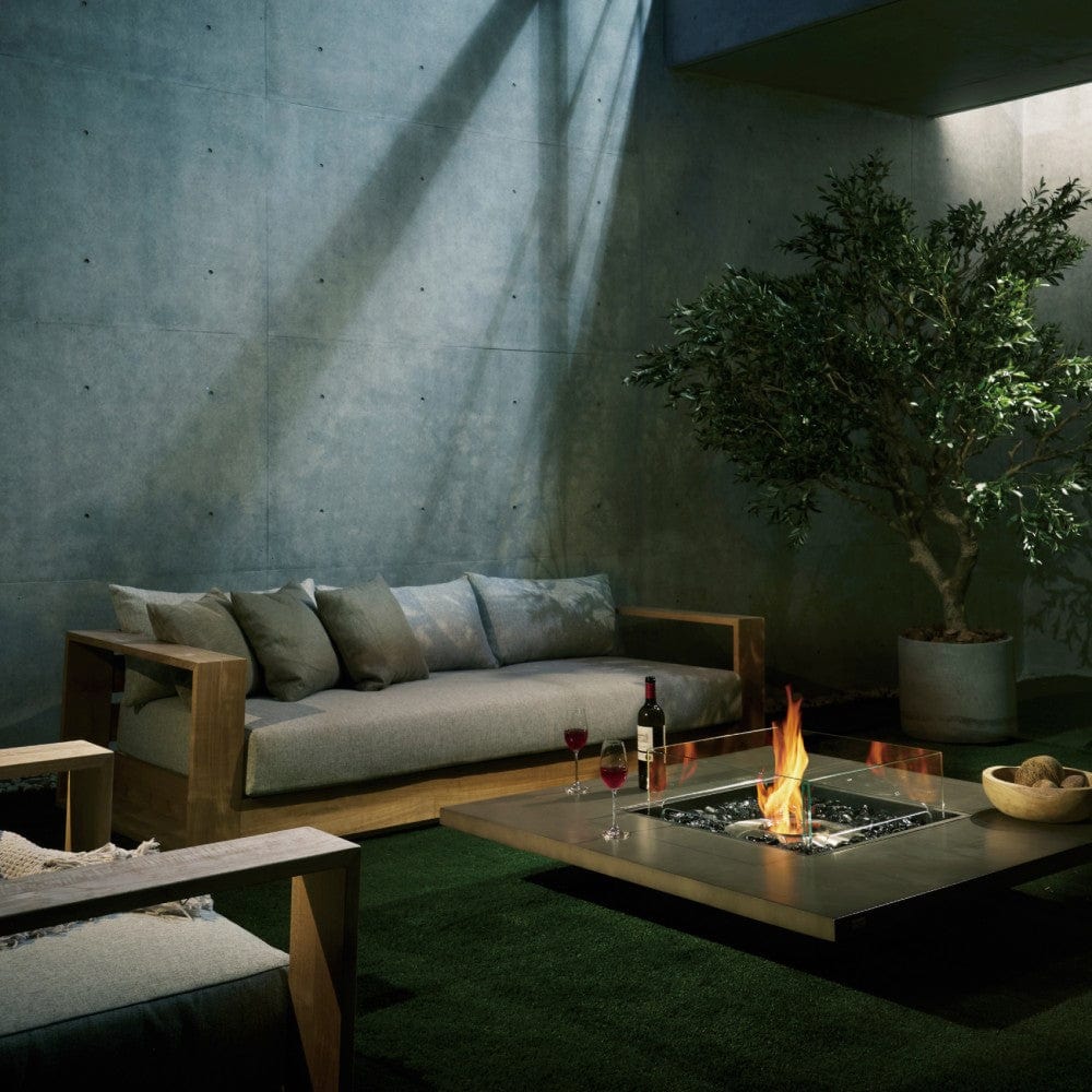 EcoSmart Fire Vertigo 50-Inch Square Fire Pit Table at Patio Japan