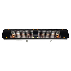 Eurofase 1500w black infrared electric heater with admiral decor plate