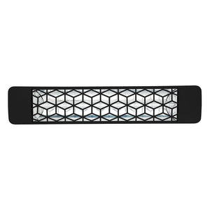 Eurofase 1500w black infrared electric heater with stella decor plate