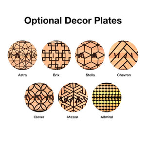 optional decor plates - room setting