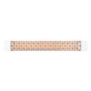 Eurofase 3000W 61-Inch Single Element Electric Heater with Brix Decor Plate in White