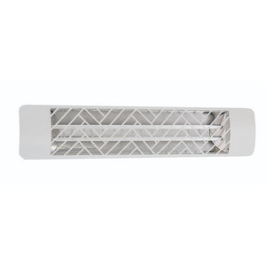 Eurofase 4000W White Infrared Electric Heater with chevron decor plate