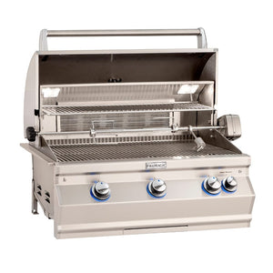 Fire Magic Aurora A540i 33-Inch Built-In Gas Grill - hood open