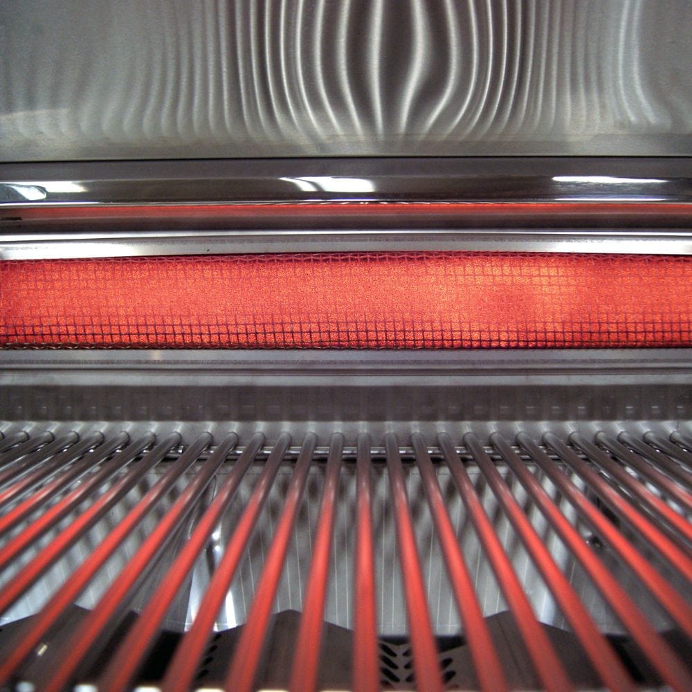 fire magic grill recessed infrared backburner - close-up view