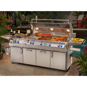 Grilling on the Fire Magic Echelon E1060s 117-Inch Portable Gas Grill with Power Burner