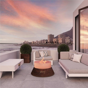 GlammFire Alba Free Standing Gas Fire Pit Small at Patio