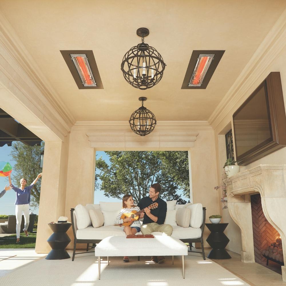Infratech CD Series 3000W Dual Element Electric Heater Flush Mounted