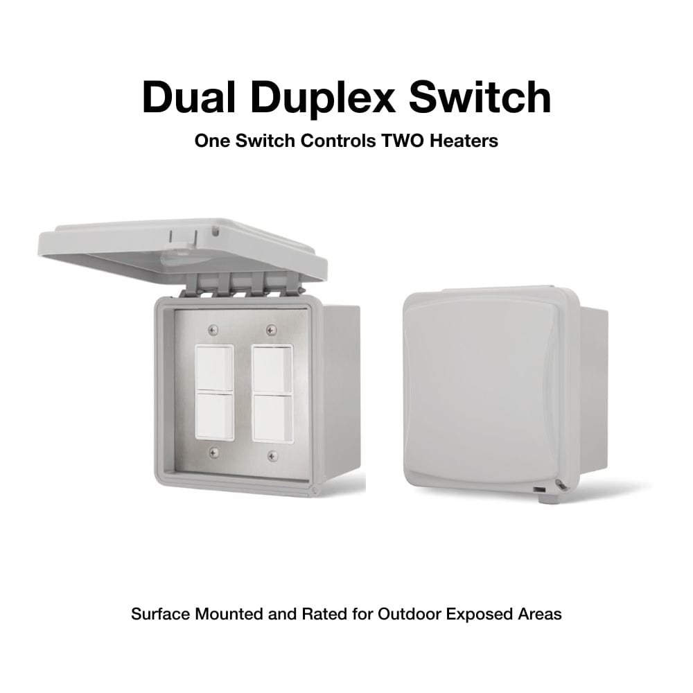 Dual Duplex Switch - angle view