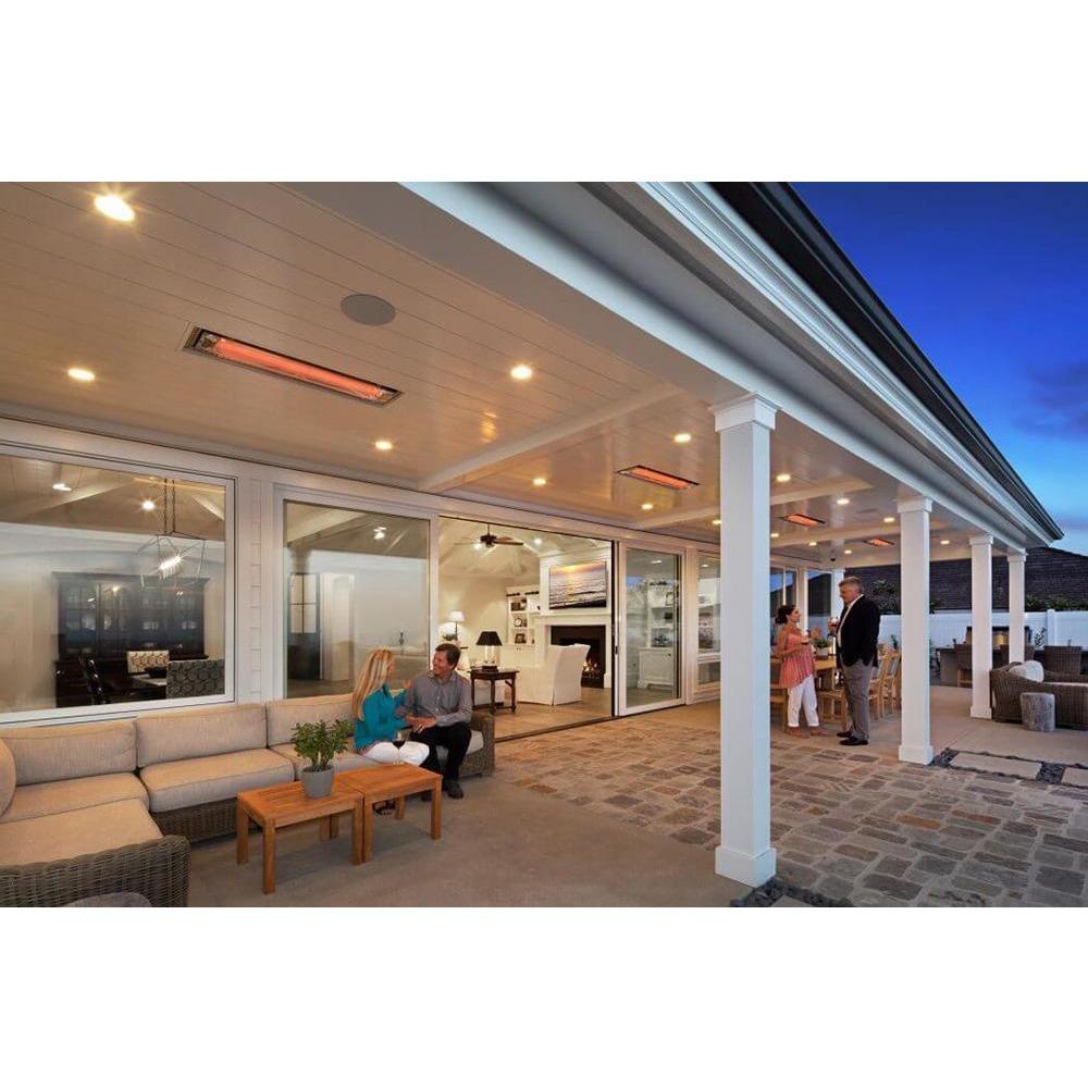 Infratech WD Series 39" flush mounted heaters in Montecito residence - installation view