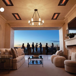 Infratech WD Series Flush Mounted Heaters with People Gathered