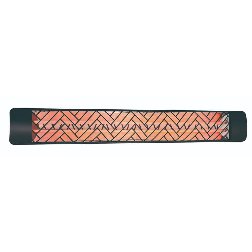 Eurofase 6000W Black Infrared Electric Heater with stella decor plate