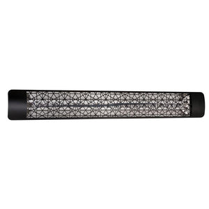 Eurofase 6000W Black Infrared Electric Heater with astra decor plate - angle view