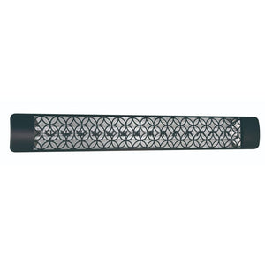 Eurofase 6000W Black Infrared Electric Heater with clover decor plate