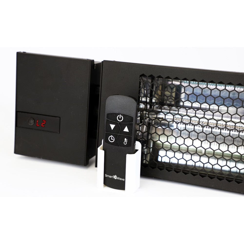 Zoomed-in view of King Electric SmartWave Infrared Radiant Patio Heater with Remote - close-up view