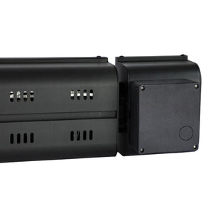 Back view of King Electric SmartWave Infrared Radiant Patio Heater