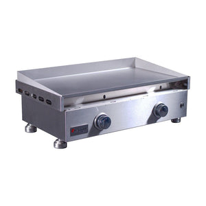 Le Griddle Commercial Series 75 30-Inch 2-Burner Built-In Gas Griddle - 3mm Plate Side View