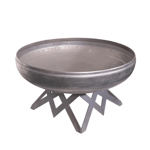 Ohio Flame Liberty Round Steel Fire Pit with angular Base