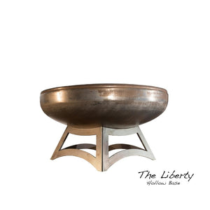 Ohio Flame Liberty Round Steel Fire Pit with Hollow Base