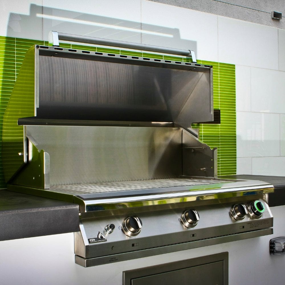 Side view of Performance Grilling Systems S36T pacifica Gas Grill
