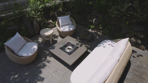 EcoSmart Fire Vertigo 40-Inch Square Fire Pit Table at Outdoor Video