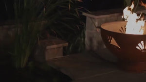 Fire Pit Art Beachcomber Handcrafted Carbon Steel Fire Pit