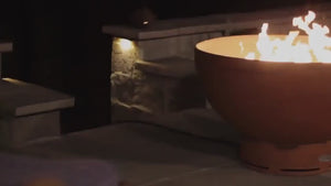 Fire Pit Art Crater Handcrafted Carbon Steel Fire Pit