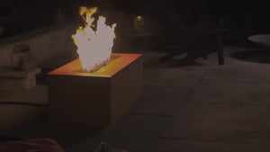 Fire Pit Art Linear Handcrafted Carbon Steel Gas Fire Pit