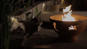 Fire Pit Art Kokopelli Handcrafted Carbon Steel Fire Pit