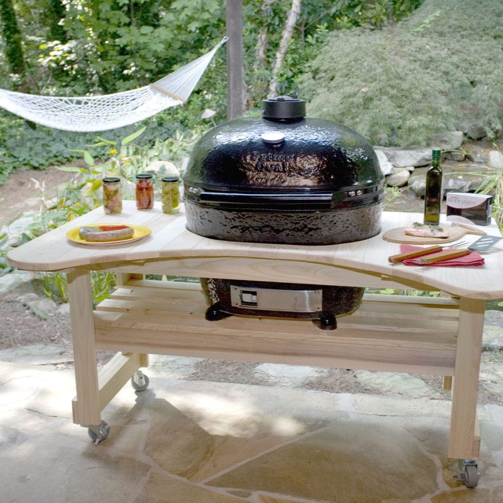 Primo's 24-Inch Ceramic Kamado Egg Charcoal Grill Outdoor