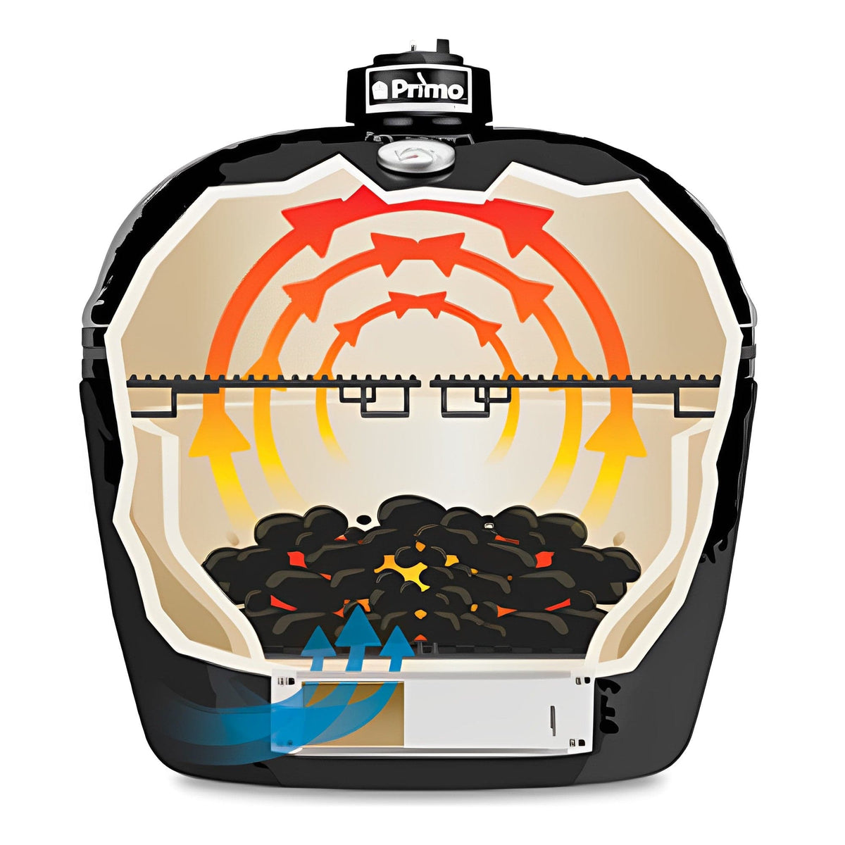 Primo Oval Ceramic Kamado Grill Config
