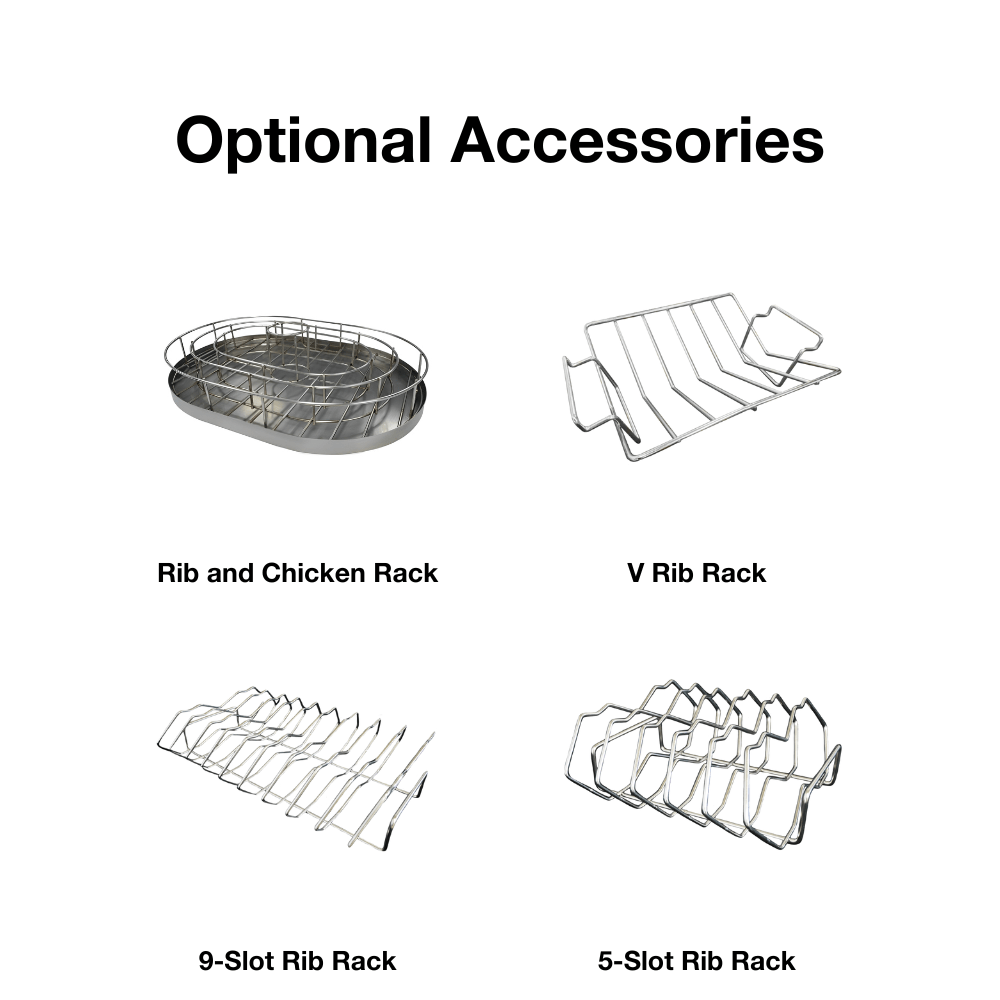 Primo Oval Ceramic Kamado Grill Optional Racks